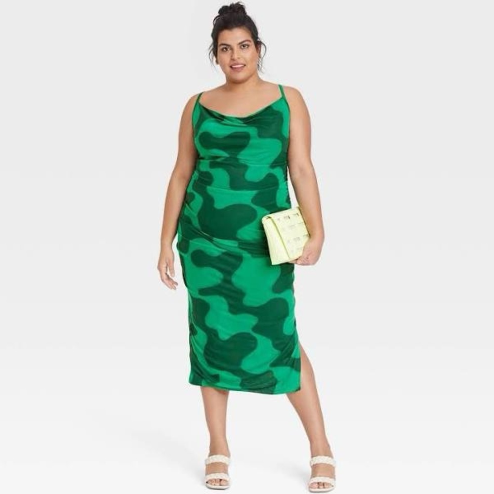 Ava & Viv Green Midi Dress